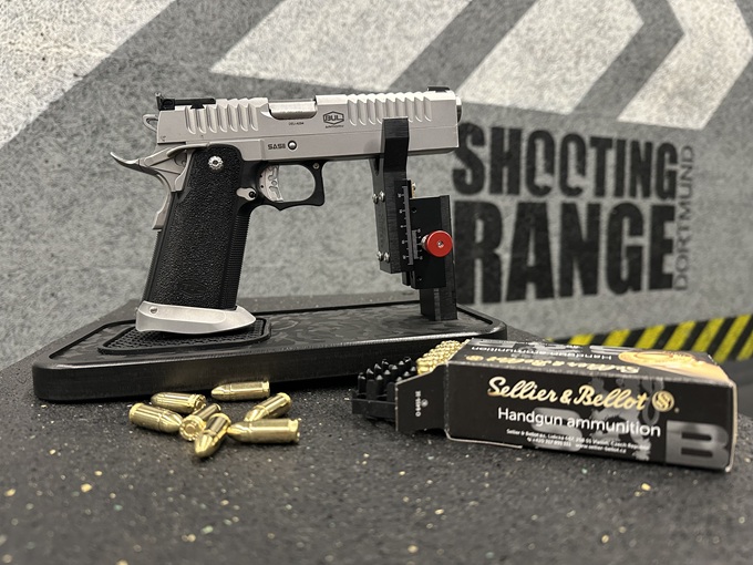 Revolver und  Pistolen Einschießhilfe 